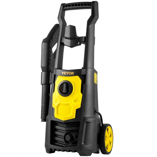 Portable 2000 PSI Electric Power Washer, 1.65 GPM High-Pressure Cleaner with 30 ft Hose, 5 Spray Nozzles & Foam Bottle
