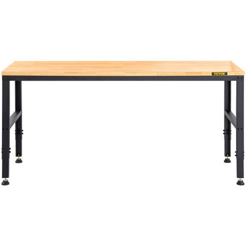Adjustable Workbench 27136 Height 61 X 20 Hardwood Top 2000 LBS Load Capacity Power Outlets  USB Po 8