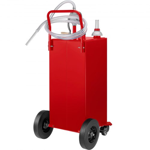30 Gallon Fuel Caddy Gas Storage Tank With Manual Transfer Pump  4 Wheels Portable GasolineDiesel C 8