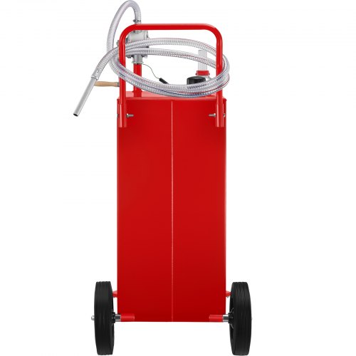 30 Gallon Fuel Caddy Gas Storage Tank With Manual Transfer Pump  4 Wheels Portable GasolineDiesel C 10