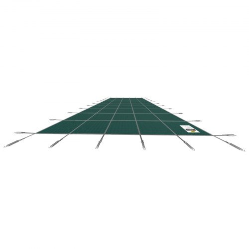 14 Ft X 26 Ft Rectangular Winter Pool Cover Triple Stitched High Strength Mesh PP Material With Rai 7
