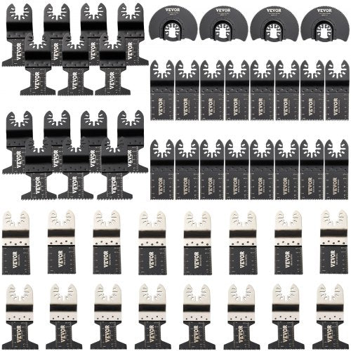 50Piece Quick Release Multitool Blades Kit HCS Tool Blades For Wood Plastic Metal Nails  Bolts 1