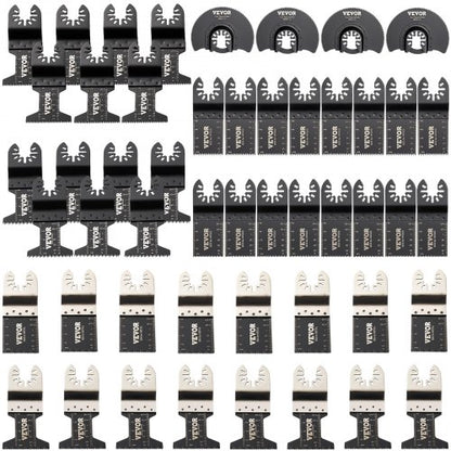 50Piece Quick Release Multitool Blades Kit HCS Tool Blades For Wood Plastic Metal Nails  Bolts 1