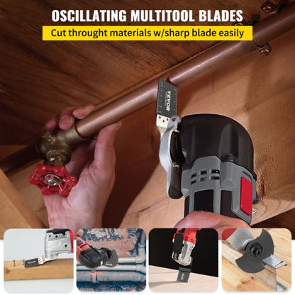 50Piece Quick Release Multitool Blades Kit HCS Tool Blades For Wood Plastic Metal Nails  Bolts 2