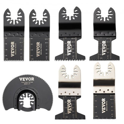 50Piece Quick Release Multitool Blades Kit HCS Tool Blades For Wood Plastic Metal Nails  Bolts 7