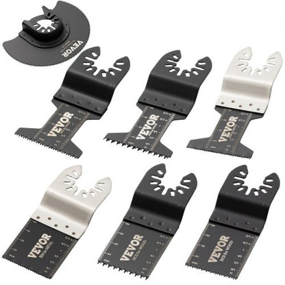 50Piece Quick Release Multitool Blades Kit HCS Tool Blades For Wood Plastic Metal Nails  Bolts 9