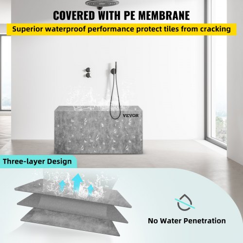 Waterproof Tile Bench Ready To Tile Board Shower Bench Rectangle 4