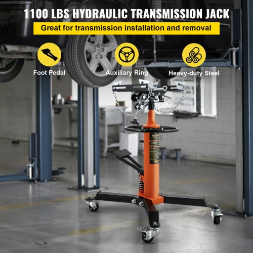Transmission Jack Hydraulic Telescopic With High Lbs Capacity Stage Floor Jack Stand With Foot Peda 1