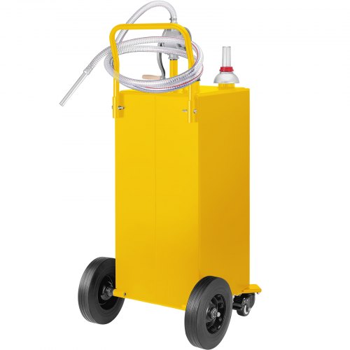 Fuel Caddy Gas Storage Tank With Manuel Transfer Pump And Wheels For Gasoline Diesel Fuel Container 7