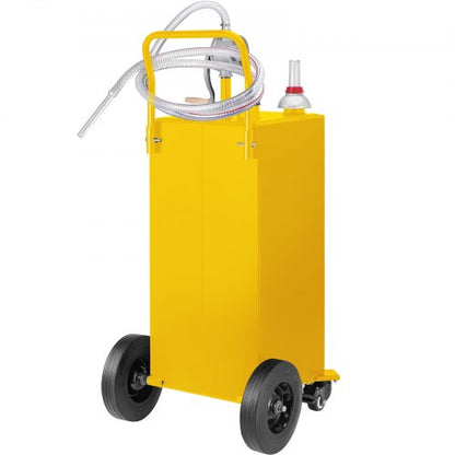Fuel Caddy Gas Storage Tank With Manuel Transfer Pump And Wheels For Gasoline Diesel Fuel Container 7
