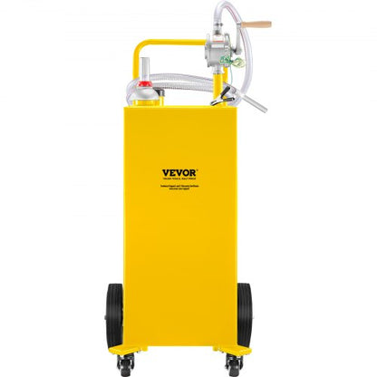 Fuel Caddy Gas Storage Tank With Manuel Transfer Pump And Wheels For Gasoline Diesel Fuel Container 8