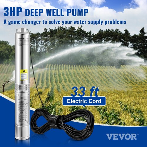 Deep Well Submersible Pump Stainless Steel Water Pump For Industrial Irrigation  Home Waterproof 1