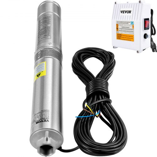 Deep Well Submersible Pump Stainless Steel Water Pump External Control Box Waterproof For Home And  8