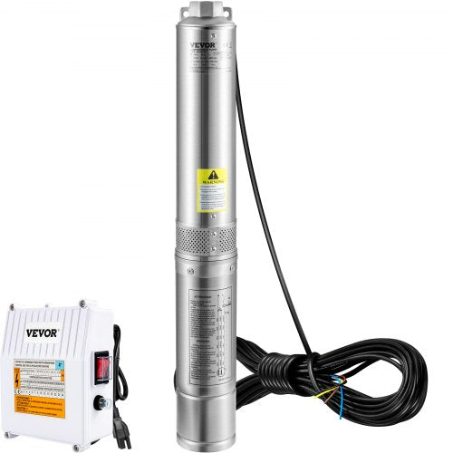 Deep Well Submersible Pump Stainless Steel Water Pump External Control Box Waterproof For Home And  9