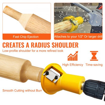 Premium Tenon Cutter Commercial Woodworking Tool With Dual Blades Steel Log Furniture Cutter Home M 6