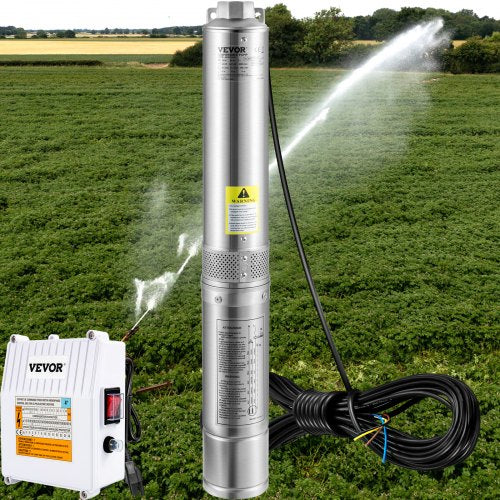 Stainless Steel Deep Well Submersible Pump Head Waterproof With Cord For Irrigation And Home Use 5