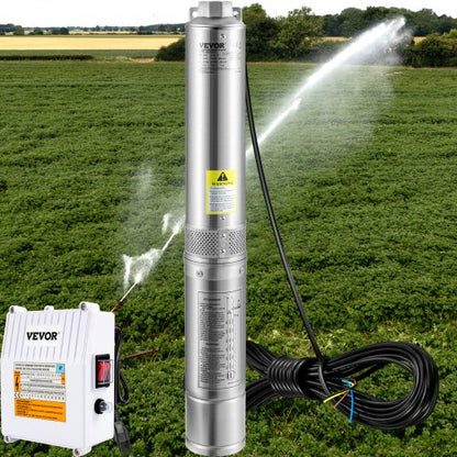 Stainless Steel Deep Well Submersible Pump Head Waterproof With Cord For Irrigation And Home Use 5