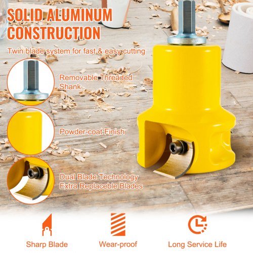 Premium Tenon Cutter Aluminum  Steel Log Furniture Cutter Commercial Woodworking Tool For Home DIY  1