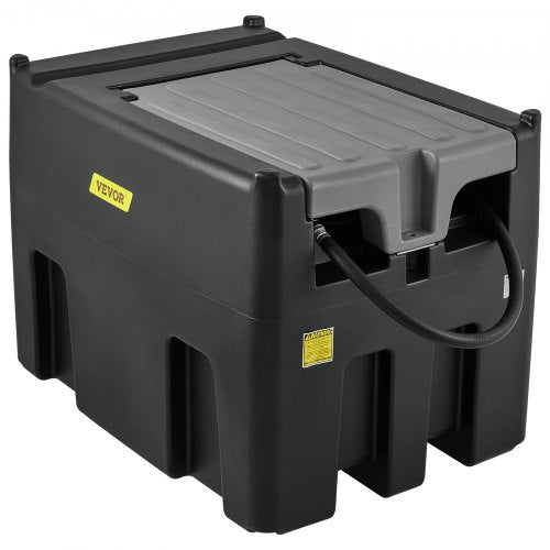 Portable Diesel Tank with Pump, PE Diesel Fuel Tank, High GPM Flow Rate, Rubber Hose for Easy Fuel Transport
