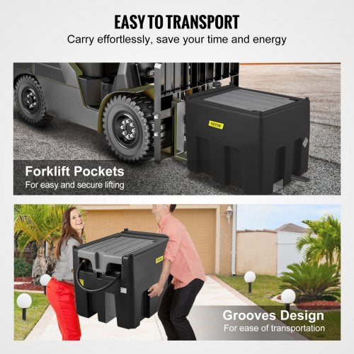 Portable Diesel Tank With Pump PE Diesel Fuel Tank High GPM Flow Rate Rubber Hose For Easy Fuel Tra 4
