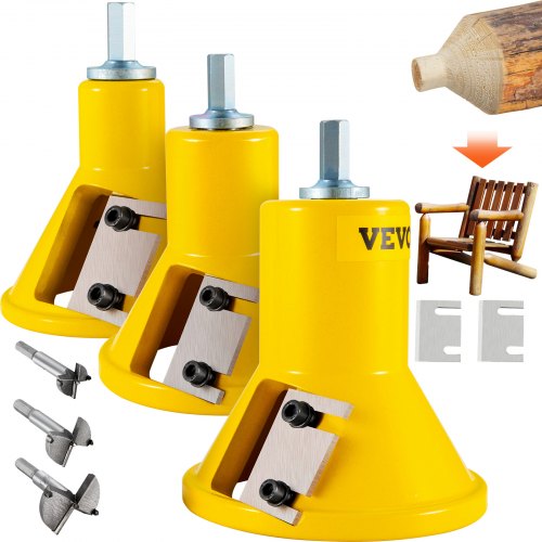 Premium Aluminum Steel Tenon Cutter with Dual Straight Blades Button Screws Commercial Tool