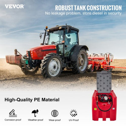 Portable Diesel Tank High GPM Flow Rate And Electric Transfer Pump PE Fuel Tank For Convenient Tran 1