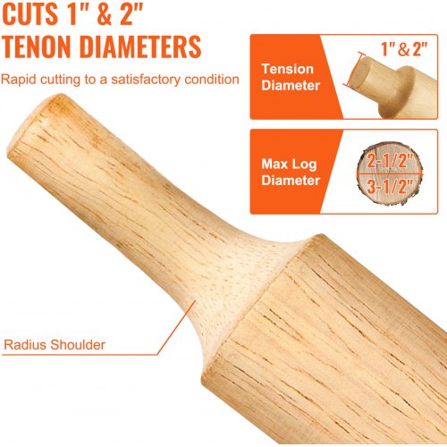 DIY Log Furniture Tenon Cutter With Dual Blades Commercial Grade Aluminum Steel Cutter Beginner Too 5