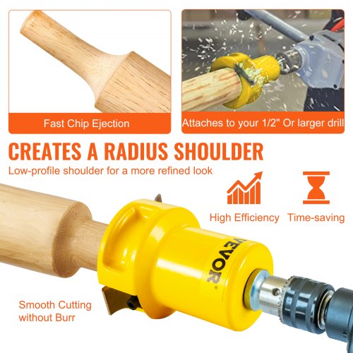 DIY Log Furniture Tenon Cutter With Dual Blades Commercial Grade Aluminum Steel Cutter Beginner Too 6
