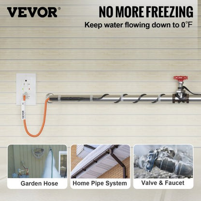 SelfRegulating Pipe Heating Cable Heat Tape For Pipes Freeze Protection 2