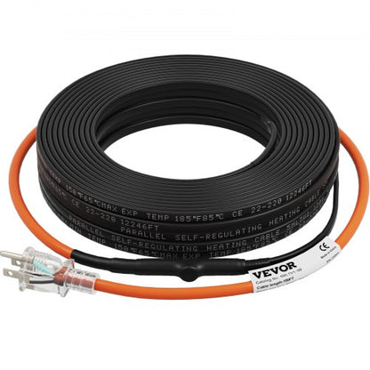 SelfRegulating Pipe Heating Cable Freeze Protection PVC Hose Metal Plastic Pipe Protector Builtin T 5