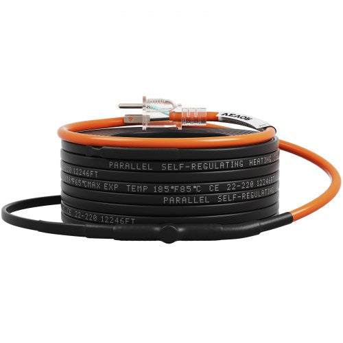 SelfRegulating Pipe Heating Cable Freeze Protection PVC Hose Metal Plastic Pipe Protector Builtin T 8