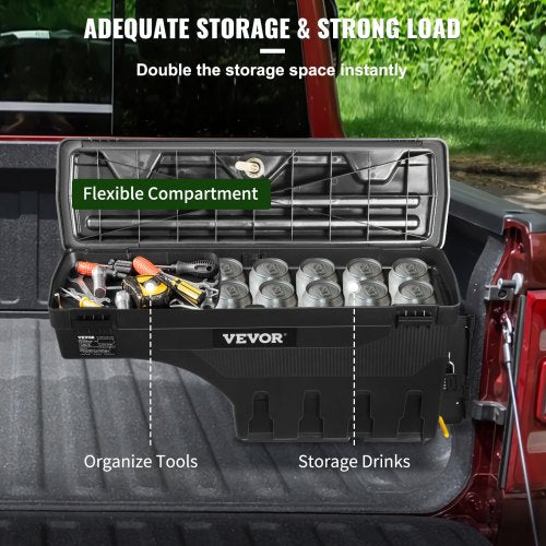 Lockable Truck Bed Storage Box Waterproof ABS Tool Box With Password Padlock For Dodge Ram Passenge 1