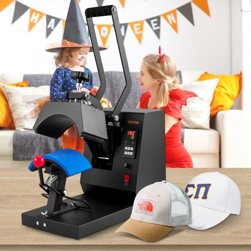 Hat Heat Press Machine With Heating Pads Digital Timer Temperature Control And Large Plate 5