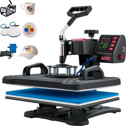Clamshell Sublimation Transfer Printer Heat Press Machine Fast Heat-up for T-Shirt Plate Mug