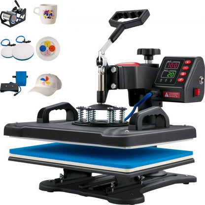 Clamshell Sublimation Transfer Printer Heat Press Machine Fast Heat-up for T-Shirt Plate Mug