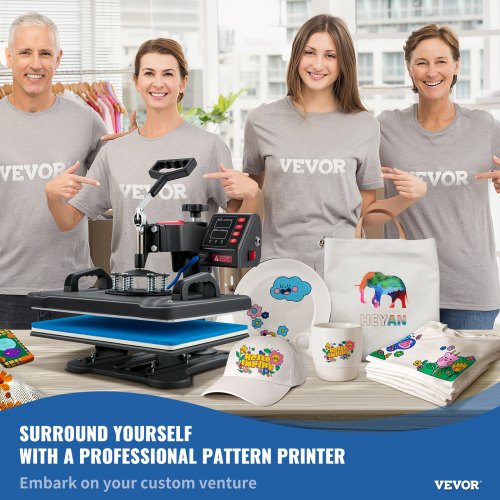 Clamshell Sublimation Transfer Printer Heat Press Machine Fast Heatup For TShirt Plate Mug 4