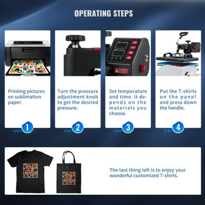 Clamshell Sublimation Transfer Printer Heat Press Machine Fast Heatup For TShirt Plate Mug 5