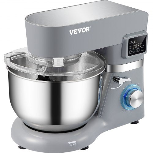 Electric Dough Mixer Stand Mixer With Speeds LCD Screen Timing TiltHead Food Mixer Stainless Steel  10