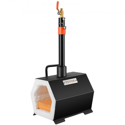 Portable Propane Forge for Single Burner Tool and Knife Making, Large Capacity Farrier Forge, Mini Furnace Blacksmithing