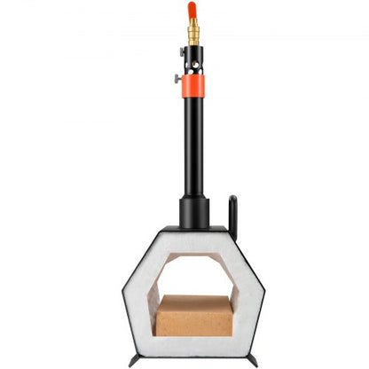 Portable Propane Forge for Single Burner Tool and Knife Making, Large Capacity Farrier Forge, Mini Furnace Blacksmithing