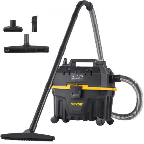 Wet Dry Vac Gallon, Peak HP, Shop Vacuum with Blowing Function & Portable Attachments, Clean Floor, Upholstery, Gap, Car