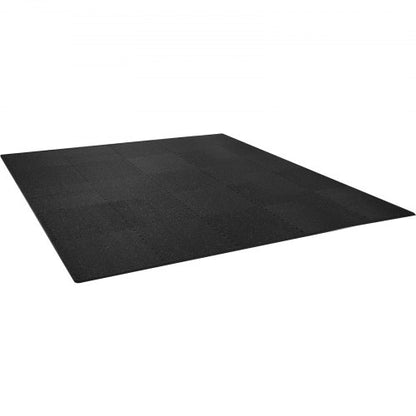 EVA Foam & Rubber Top Interlocking Gym Floor Mats Thick, Waterproof Workout Puzzle Flooring for Home, Garage, Basement