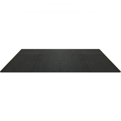 Interlocking Gym Floor Mats Thick, EVA Foam with Rubber Top, Waterproof Puzzle Exercise Flooring for Gym, Home, Garage