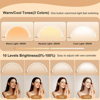 U Shaped LED Desk Lamp Dimmable Eye Protection Light 2