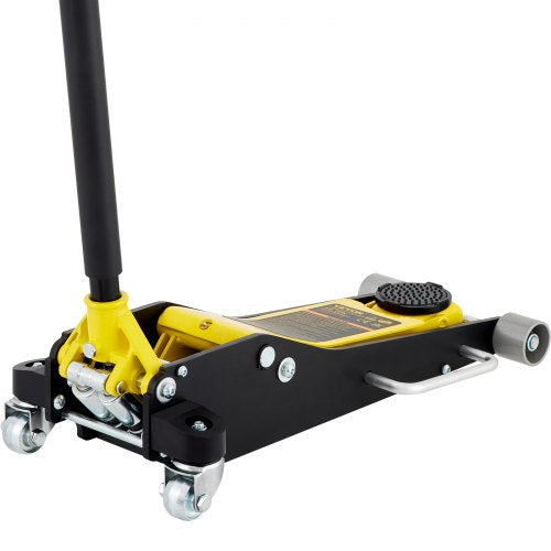 Heavy-Duty Ton Low Profile Aluminum Steel Racing Floor Jack, Dual Pump Car & Auto Lift