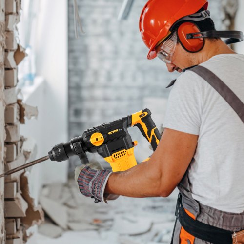 Rotary Hammer Drill Corded Drills, SDS-Plus Modes Chipping Hammers, Professional Heavy-Duty Electric Drill