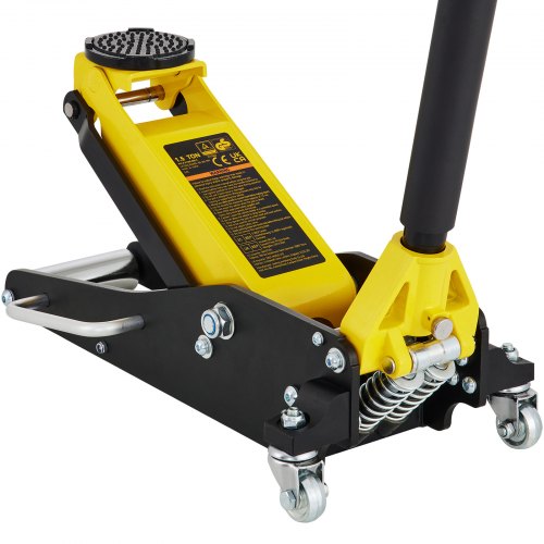 Aluminum and Steel Racing Floor Jack with Dual Pistons Quick Lift Pump, Floor Jack Lifting