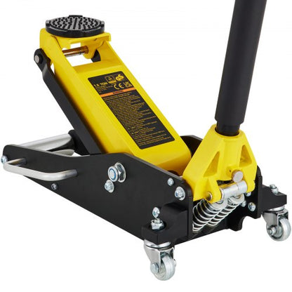Aluminum and Steel Racing Floor Jack with Dual Pistons Quick Lift Pump, Floor Jack Lifting
