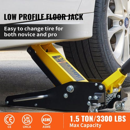 Aluminum And Steel Racing Floor Jack With Dual Pistons Quick Lift Pump Floor Jack Lifting 1