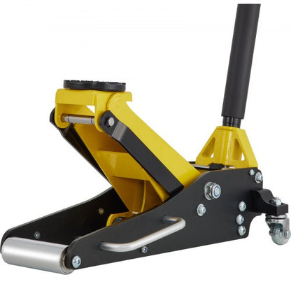 Aluminum And Steel Racing Floor Jack With Dual Pistons Quick Lift Pump Floor Jack Lifting 7